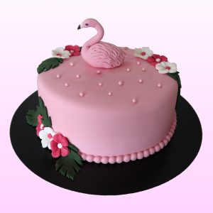 Flamingo taart model 1