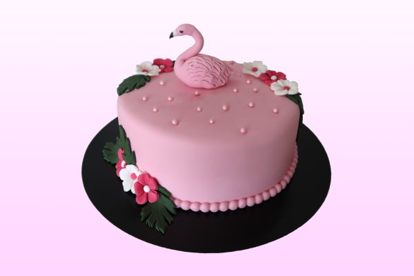 Flamingo taart model 1