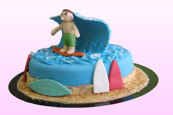 Surfen taart