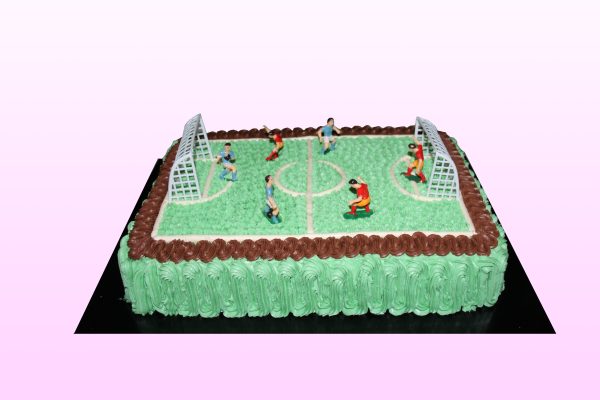 Voetbal taart model 1 - Afbeelding 2