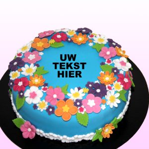 Bloemen taart model 1