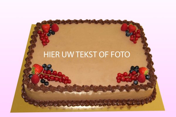 Chocolade rode fruit taart model 2
