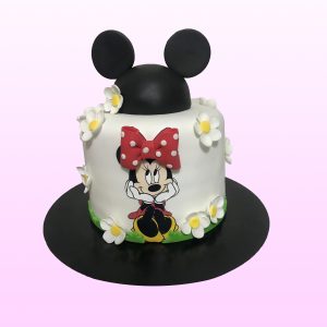 Minnie Mouse taart model 2