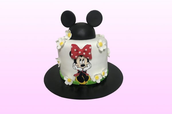 Minnie Mouse taart model 2