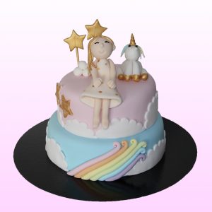 Unicorn taart model 3