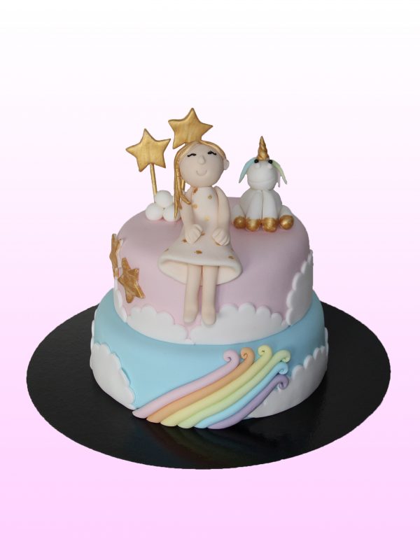 Unicorn taart model 3