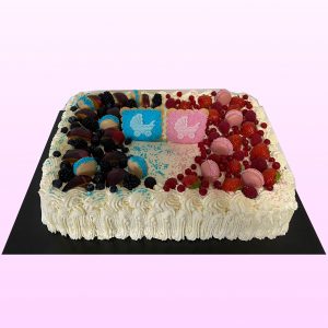 Gender reveal taart model 4