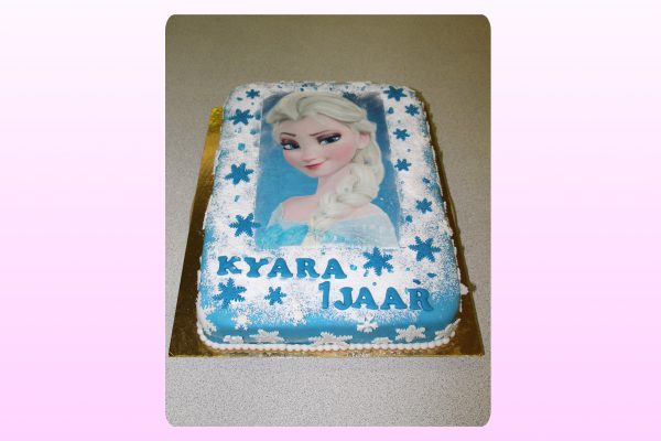 Frozen taart model 4