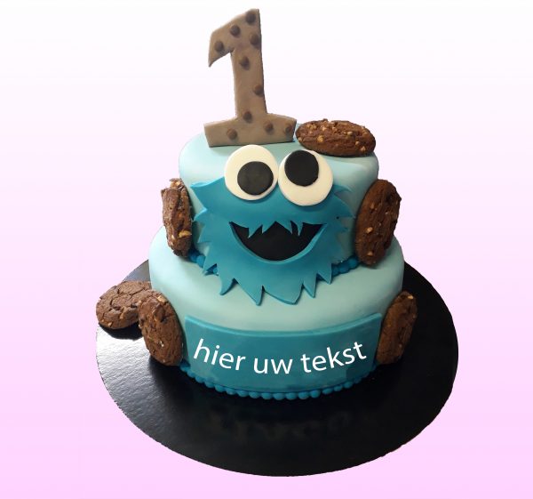 Koekiemonster taart model 2