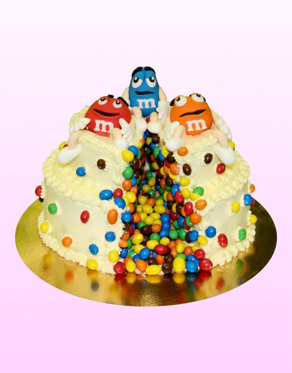 M&M's taart model 2
